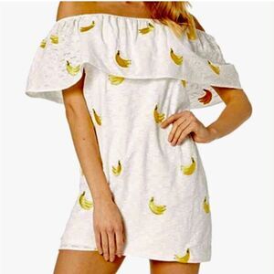 Show Me Your MuMu |‎ Go Bananas! Embroidered Can Can Off the Shoulder Dress S